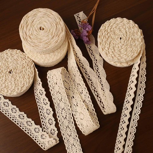 Cotton lace trim - cotton, approx