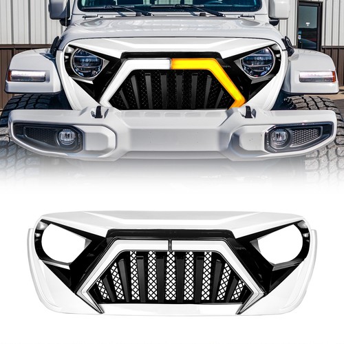 White front grille drl turn - front, w/drl