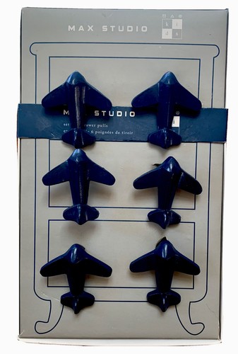Blue airplane drawer - airplane, pull