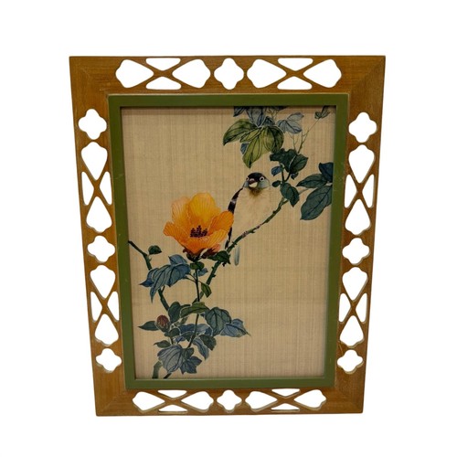 Vintage japanese silk painting - vintage,