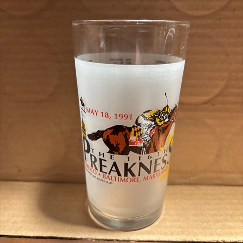 Preakness glass 1991 - glass,