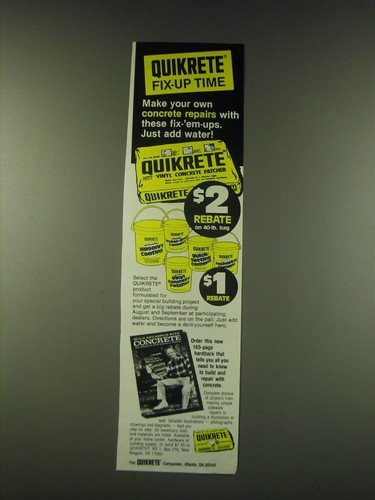 1988 quikrete concrete mix - concrete, ad