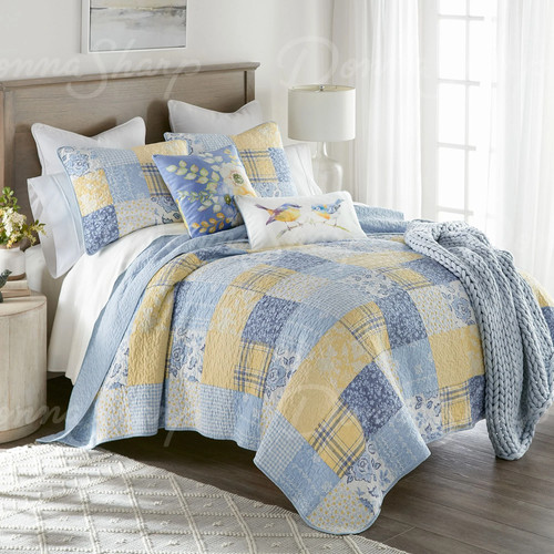 Spring flowers quilted - flowers,