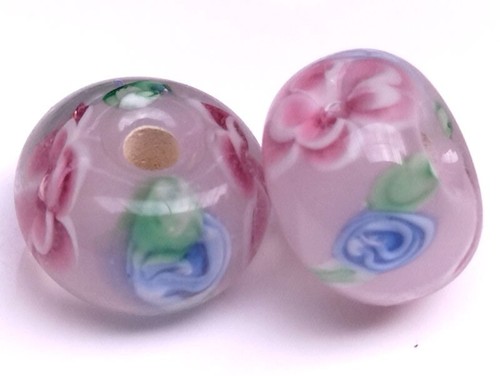 15pcs handmade lampwork glass - 15pcs,