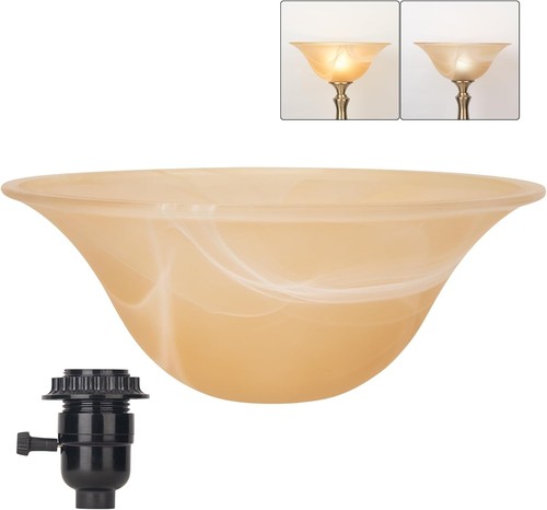 Glass lamp shade replacement - glass,