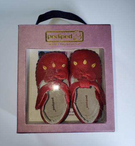 Pediped infant red soft sole - infant,