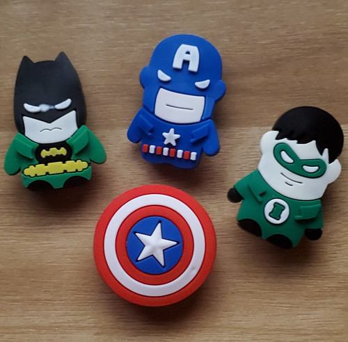 Marvel croc shoe charms lot - marvel, dc