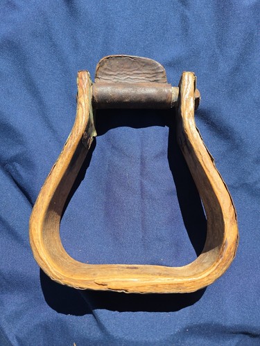 Antique brass bound wooden - antique,