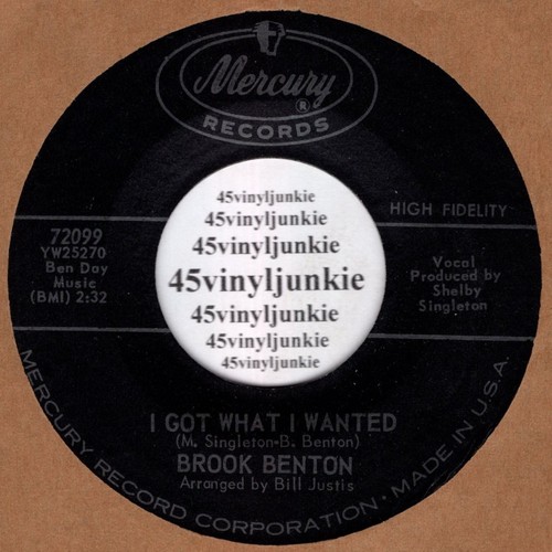 Brook benton rpm i - benton, got