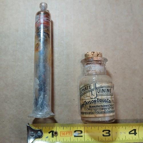 Antique taylor drug quinine - taylor,