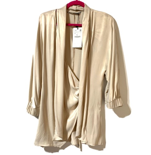 Zara satin effect blouse long - effect,