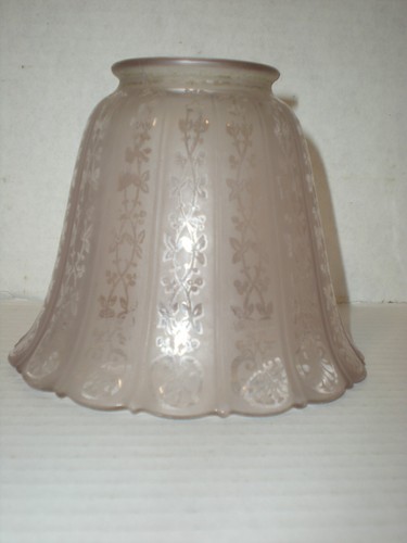 Antique glass gas lamp - lamp, shade