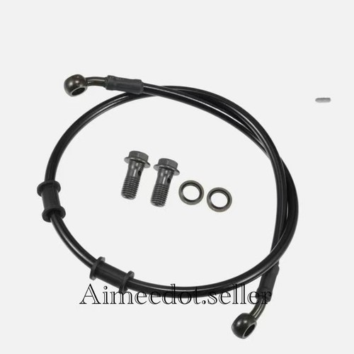 Front brake braided hose line - braided,