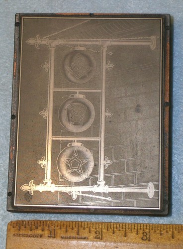 Antique masonic hall - antique, sign