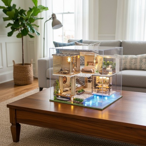 Dollhouse miniature with - dollhouse,