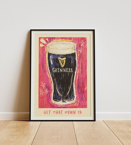 Get that down guinness - get,