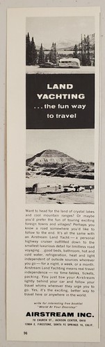 1961 print airstream - print, travel