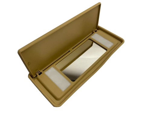 Tan sun visor vanity - visor, mirror