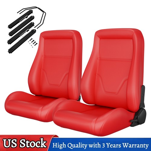Pair bucket seats with slider - pair,