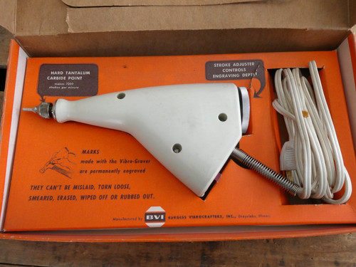 Vtg burgess vibro graver 73 - burgess, v-73