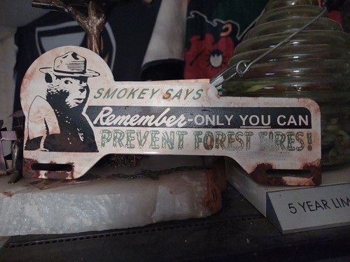 Vintage smokey bear sign - smokey,