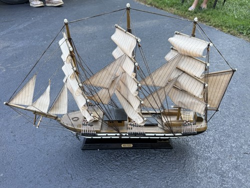 Decorative wooden tall ship - wooden,
