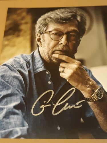 Eric clapton autographed 8x10 - clapton,