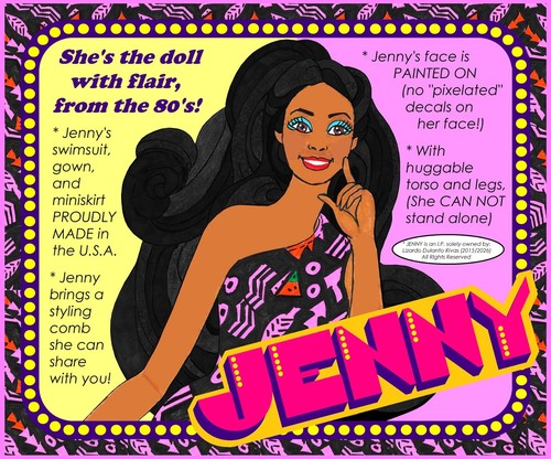 Jenny she has flair from - she,