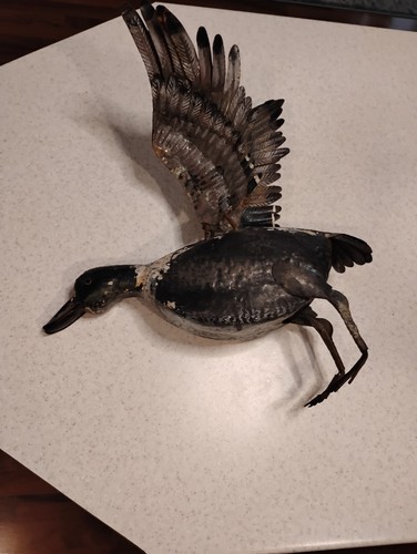 Vintage antique folk art duck - vintage,
