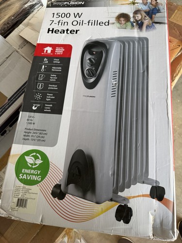 Electric oil filled radiator - filled,