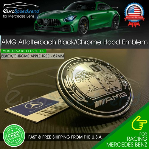 Amg front hood emblem - front,