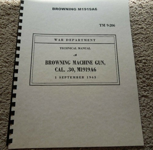 Browning m1919a6 war - browning,