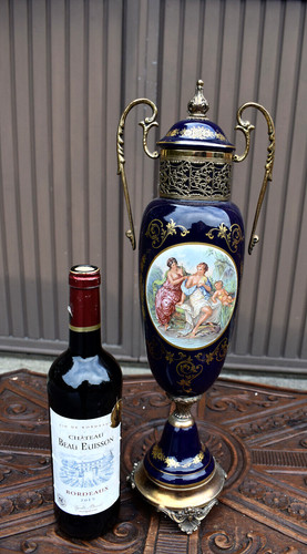 Vintage large porcelain - , dark