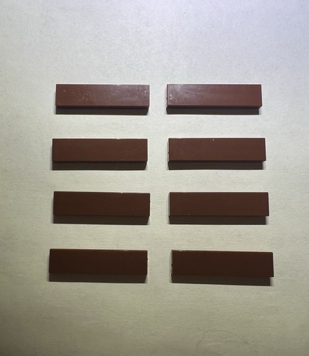 Lego lot 1x4 flat - 1x4, reddish