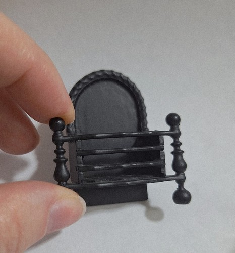 Dollhouse miniature fireplace - miniature,