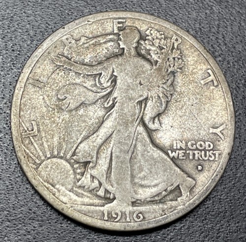 1916 50c walking liberty - walking,