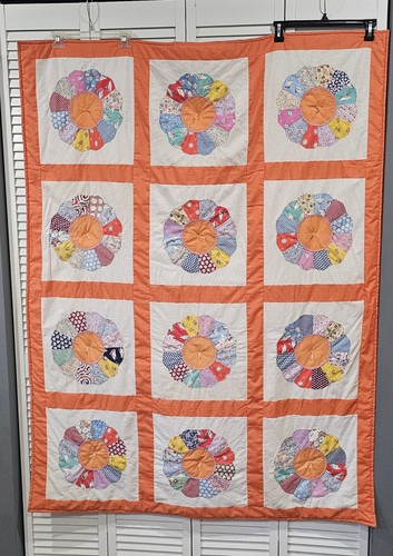 Vintage handmade quilt x - handmade,