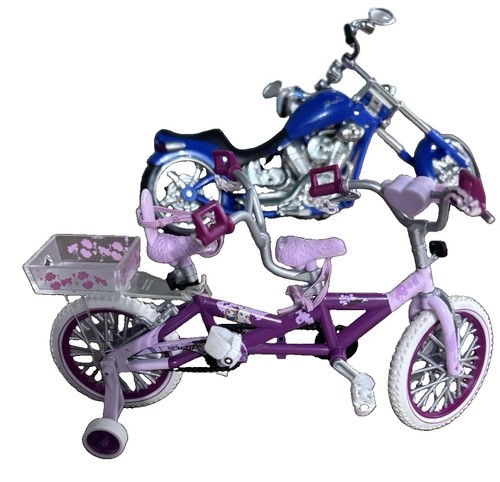 Bratz blue chopper motorcycle - bratz,