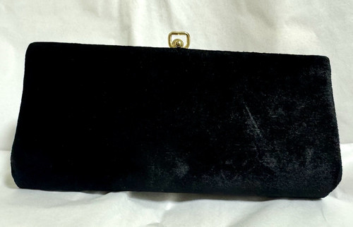 Vintage black velvet evening - vintage,