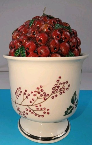 White barn candle holly - co,