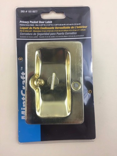 Pocket door latch with - pocket, privacy
