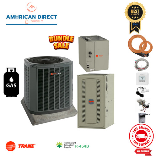 Ton trane gas split - trane,