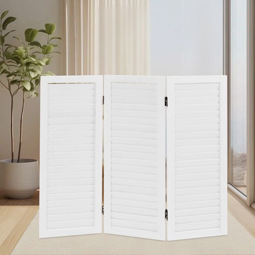 White panel folding room - 3-panel,