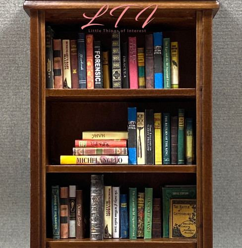 Random bookshelf books 12 - books, 1:12