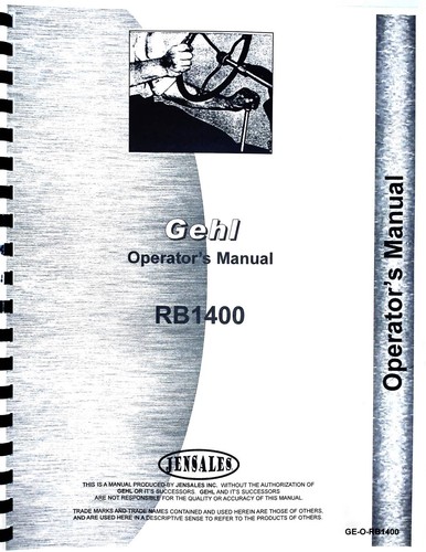 Gehl 1400 round - round, baler