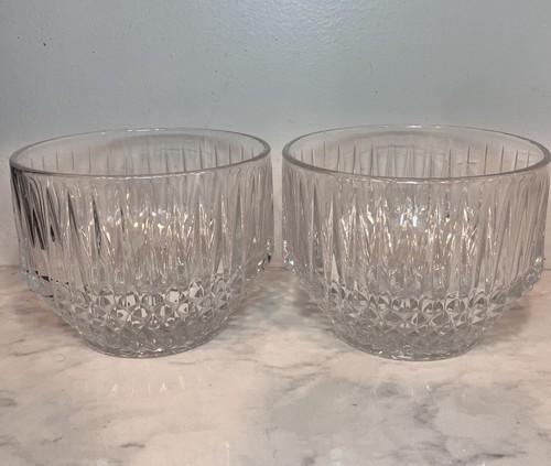 Vintage pair cut crystal - vintage, bowls