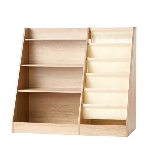 Tier wooden kids bookshelf - wooden,