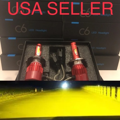 Bright yellow size led - h4,