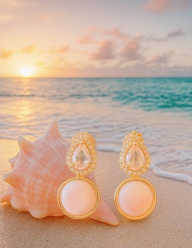 Elegant pink conch shell - elegant,