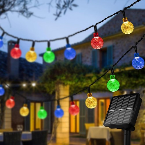 Solar outdoor string lights - outdoor,